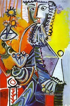 Cavalier avec Pipe 1968 cubisme Pablo Picasso Peinture à l'huile